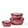 Mepal Multischale Cirqula Round 3-teiliges Set - Mikrowellen Geschir - Geignet als Aufbewahrungsbox, Kuhlschrank, Gefrierschrank & Mikrowellengeschirr - 350 ml, 750 ml & 1250 ml - Vivid mauve