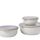 Mepal Multischale Cirqula Round 3-teiliges Set - Mikrowellen Geschir - Geignet als Aufbewahrungsbox, Kuhlschrank, Gefrierschrank & Mikrowellengeschirr - 350 ml, 750 ml & 1250 ml - Nordic white