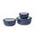 Mepal - Multischale Cirqula Round 3-teiliges Set - Vorratsdosen mit Deckel - Geignet als Aufbewahrungsbox, Kuhlschrank, Gefrierschrank & Mikrowellengeschirr - 350 ml, 750 ml & 1250 ml - Nordic Denim