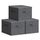 SONGMICS Aufbewahrungsbox mit Deckel, faltbare Stoffbox mit Griffen, Aufbewahrung für Kleidung, Vliesstoff, 3er Set, 40 x 30 x 25 cm, schiefergrau RYZB03G