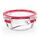 EMSA Clip & Close Glas Frischhaltedose, rund, 0,55 L, 100 Prozent dicht, rutschfestes Stapeln, Glasbehälter spülmaschinen-, gefrier-, backofen-, mikrowellenfest, Rot, Transparent, N10402