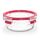 EMSA Clip & Close Glas Frischhaltedosen-Set, rund, 0,6 L, 16,7 x 16,7 x 7 cm, 100 Prozent dicht, Glasbehälter spülmaschinen-, gefrier-, backofen-, mikrowellenfest, Rot, Transparent, N10403