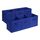 Amazon Basics zusammenklappbarer Aufbewahrungswürfel/Organizer aus Stoff mit Griffen, 33 cm x 33 cm x 33 cm, Einfarbig Marineblau, 6 Stück