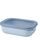 Mepal Multi Bowl Cirqula Rectangular - Mikrowellen Geschir - Geeignet als Luftdichte Aufbewahrungsbox für den Kühlschrank, Mikrowellengeschirr & als Frischhaltedosen - 1000 ml - Nordic blue