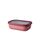 Mepal Multi Bowl Cirqula Rectangular - Mikrowellen Geschir - Geeignet als Luftdichte Aufbewahrungsbox für den Kühlschrank, Mikrowellengeschirr & als Frischhaltedosen - 1000 ml - Vivid mauve