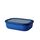 Mepal Multi Bowl Cirqula Rectangular - Mikrowellen Geschir - Geeignet als Luftdichte Aufbewahrungsbox für den Kühlschrank, Mikrowellengeschirr & als Frischhaltedosen - 2000 ml - Vivid blue