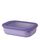 Mepal Multi Bowl Cirqula Rectangular - Mikrowellen Geschir - Geeignet als Luftdichte Aufbewahrungsbox für den Kühlschrank, Mikrowellengeschirr & als Frischhaltedosen - 1000 ml - Vivid lilac
