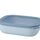 Mepal Multi Bowl Cirqula Rectangular - Mikrowellen Geschir - Geeignet als Luftdichte Aufbewahrungsbox für den Kühlschrank, Mikrowellengeschirr & als Frischhaltedosen - 2000 ml - Nordic blue
