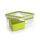 EMSA Clip & Go Lunchbox, 0,85 L, Brotdose mit Eck-Einsatz, 100 Prozent dicht, mit Frischedichtung, Transparent, Hellgrün, Made in Germany, 518104