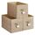 SONGMICS Aufbewahrungsbox 3er Set, zusammenklappbar, Stoffboxen aufbewahren, 50 x 30 x 30 cm, für Kleiderschrank, 2 Griffe, Etikette, für Schlafzimmer Wohnzimmer, sandbeige ROB450K01