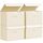 DIMJ Aufbewahrungsboxen mit Deckel, Faltbare Aufbewahrungskiste mit Griff, Aufbewahrungskorb, Ordnungsboxen Kleiderschrank Organizer Stoff Faltbox für Kleidung, 4 Stück, Beige