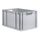 aidB Eurobox NextGen Grip, 600x400x320 mm, Griffe offen, robuste Plastikbox aus Kunststoff mit ergonomischen Griffen, stapelbare Kunststoffkiste, ideal für die Industrie, 1St.