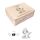 Creative Deco Trauerkiste Erinnerungsbox Sternenkind | 40 x 30 x 14 cm | Trauer Personalisiert Holzkiste für Sternenkinder Andenken | wie Trauerkarte, Beileidskarte, Kondolenzkarte