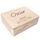 Creative Deco Erinnerungsbox Baby Personalisiert mit Namen | 40 x 30 x 14 cm | Minimalistisch | Individuelle Erinnerungskiste Geschenk zur Geburt für Mädchen und Jungen | Holzkiste mit Deckel