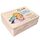 Creative Deco Personalisiert zur Taufe Geschenk für Mädchen und Junge | Mehrere Taufe Motiv | Holzkiste Erinnerungsbox Deko | Individuelle Geschenk Spielzeugkiste Holzbox mit Deckel | Spardose