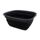 SAMMART 9,45L (2,5 Gallons) Collapsible Tub - Foldable Dish Tub - Portable Washing Basin - Space Saving Plastic Washtub (Grey/Black, Mittel)