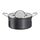 Tefal Jamie Oliver Cook's Classics Kochtopf 24 cm, antihaftbeschichtet, ofenfest, Induktion, Glasdeckel, genieteter Griff, harteloxiertes Aluminium, 24 cm Kochtopf + Deckel, H9124644, Schwarz