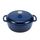Amazon Basics Rund Schmortopf aus emailliertem Gusseisen, 5.7 L, Marineblau