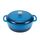 Amazon Basics Rund Bräter Schmortopf aus emailliertem Gusseisen, 6.9 L, Blau