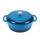 Amazon Basics - Bräter Schmortopf aus emailliertem Gusseisen, 4 L, Blau