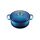 Le Creuset Signature Gusseisen-Bräter mit Deckel, Ø 26 cm, Rund, Für alle Herdarten und Induktion geeignet, Volumen: 5,3 l, 5,135 kg, Azure, 21177262202430