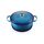 Le Creuset Signature Gusseisen-Bräter mit Deckel, Ø 28 cm, Rund, Für alle Herdarten und Induktion geeignet, Volumen: 6,7 l, 6,125 kg, Azure, 21177282202430