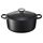 Le Creuset Signature Gusseisen-Bräter mit Deckel, Ø 24 cm, Rund, Für alle Herdarten und Induktion geeignet, Volumen: 4,2 l, 4,305 kg, Schwarz, 21177240000430