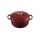 Le Creuset Signature Gusseisen-Bräter mit Deckel, Ø 24 cm, Rund, Für alle Herdarten und Induktion geeignet, Volumen: 4,2 l, 4,305 kg, Garnet, 21177249494441
