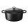Le Creuset Signature Gusseisen-Bräter mit Deckel, Ø 22 cm, Rund, Für alle Herdarten und Induktion geeignet, Volumen: 3,3 l, 3,932 kg, Schwarz, 21177220000430