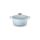 Le Creuset Signature Gusseisen-Bräter mit Deckel, Ø 20 cm, Rund, Für alle Herdarten und Induktion geeignet, Volumen: 2,4 l, 3,092 kg, Coastal Blue, 21177204202430
