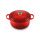 Le Creuset Signature Gusseisen-Bräter mit Deckel, Ø 28 cm, Rund, Für alle Herdarten und Induktion geeignet, Volumen: 6,7 l, 6,125 kg, Kirschrot, 21177280602430