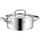 WMF Gourmet Plus Kochtopf klein 16cm, Metalldeckel mit Dampföffnung, Bratentopf Induktion 1,4l, Cromargan Edelstahl mattiert, Innenskalierung