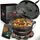BBQ Dutch Oven [Das Original] - 10,8 Liter Dutch Oven Set mit Topfständer & 2,2 Liter Deckel mit Doppelfunktion zusätzlich als Grillpfanne nutzbar – inkl. Deckelheber und E-Book