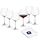 LEONARDO HOME Burgunderglas PUCCINI (6er Set) inkl. Poliertuch • Spülmaschinenfeste Wein-Gläser (730 ml) • Stoßfest & Alltagstauglich • 040981