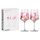 Ritzenhoff 3461003 Aperitifglas 500 ml – 2er Set – Serie Sommersonett Nr. 3 – 2 Stück mit Blütenmotiv – Made in Germany, Rosa, Weiß