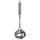 Fackelmann Schöpflöffel 32 cm OVALGRIFF, praktische Suppenkelle aus Edelstahl, mit ergonomischem Griff (Farbe: Silber), Menge: 1 Stück