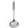 Fackelmann Abseihlöffel 35 cm OVALGRIFF, Küchenhelfer mit ergonomischem Griff, Schaumlöffel auf Edelstahl (Farbe: Silber), Menge: 1 Stück, Gemischt