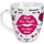 Sheepworld Tasse "Ohne Mrs Right ist alles doof" | Porzellan, 45 cl | Geschenktasse für Kaffee und Tee, Tasse mit Spruch, Hochzeit | 46510