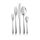 WMF Sitello Besteck Set 12 Personen, Cromargan, Essbesteck Set 60 teilig, Monobloc-Messer, Cromargan Edelstahl poliert, Hammerschlag, ergonomisch, glänzend, spülmaschinengeeignet, silber