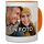 PhotoFancy® - Tasse mit Foto Bedrucken Lassen - Fototasse Personalisieren – Kaffeebecher zum selbst gestalten (Orange)