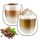 glastal 250ml Doppelwandige Latte Macchiato Gläser Set Borosilikatglas Kaffeetassen Glas 2er Set Kaffeeglas Teegläser für Espresso,Cappuccino,Latte,Iced Americano,Tee,EIS,Milch,Saft
