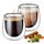 glastal 100ml (4oz) Doppelwandige Espressotassen Espresso Gläser 2er Set, Borosilikatglas Kaffeetassen Glas Set Kaffeeglas Teegläser für Espresso, Latte, Iced Americano, Tee, EIS, Milch, Saft