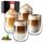 glastal 350ml Doppelwandige Latte Macchiato Gläser 4er Set Borosilikatglas Kaffeetassen Glas Kaffeeglas Teegläser für Cappuccino,Latte,Tee,EIS,Eistee,Iced Americano,Milch,Saft,Bier
