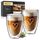 ElbFuchs® Latte Macchiato Gläser doppelwandig [2x 350ml] GESCHENKIDEE mit HERZ | Kristallklare Thermogläser doppelwandig | Ideal als Cappuccino Gläser | Kaffeegläser | Teegläser
