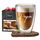 ElbFuchs® Doppelwandiges Latte Macchiato Glas | PAPA | 1x 350ml [GESCHENKIDEE FÜR PAPA] Ideale Schwangerschaftsverkündung für werdende Papas | Glas mit Gravur zum Geburtstag oder Vatertag