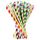 Vicloon 150pcs Strohhalme Trinkhalme Papier Biologisch Abbaubare, Streifen Papier Trinkhalme Geeignet für Partys, Hochzeiten und Anlässe, Party Strohhalme, 15 Streifen