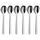 WMF Nuova Eierlöffel Set 6-teilig, Cromargan Edelstahl poliert spülmaschinengeeignet, L 12 cm