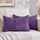FDTERN 2er Set Violett Kissenbezug 35x55 cm Weich Moderne Dekorative Kissenbezüge Kissenhülle Dekokissenbezug Sofakissen Dekokissen Boho Deko für Sofa Schlafzimmer Wohnzimmer Bett