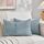 FDTERN 2er Set Hellblau Kordsamt Kissenbezug 30x60 Weich Moderne Dekorative Kissenbezüge Kissenhülle Dekokissenbezug Sofakissen Dekokissen Boho Deko für Sofa Schlafzimmer Wohnzimmer Bett