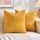 FDTERN 2er Set Gelb Kordsamt Kissenbezug 45x45CM Weich Moderne Dekorative Kissenbezüge Kissenhülle Dekokissenbezug Sofakissen Dekokissen Boho Herbst Deko für Sofa Schlafzimmer Wohnzimmer Balkon